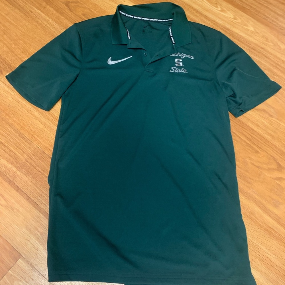 Green Nike Michigan State (MSU) polo - Picture 1 of 1